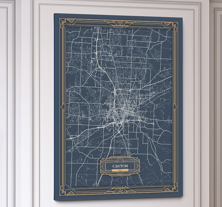 Art Deco Maps | Ohio-Themed Gift Ideas